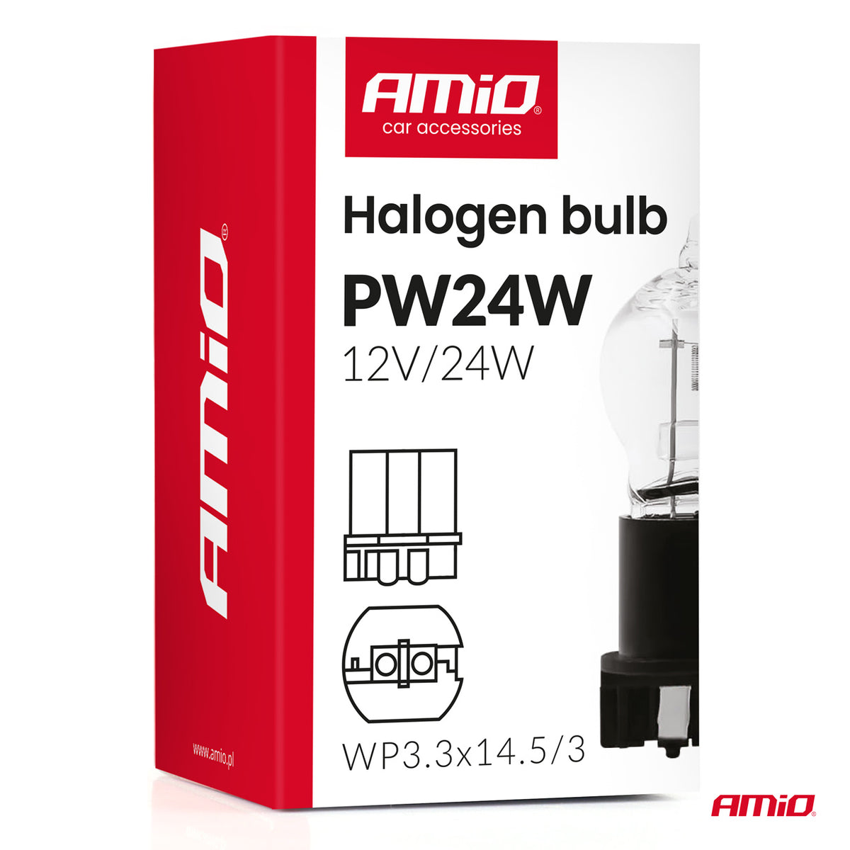 Halogeenipolttimo PW24W WP3.3x14.5-3 24 W 12 V