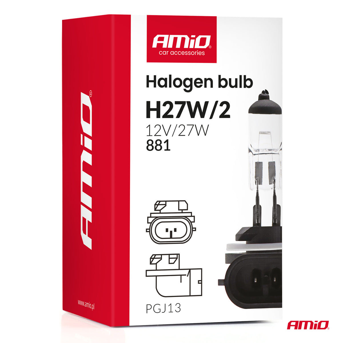 Halogeenipolttimo H27W/2 881 PGJ13 12 V 27 W