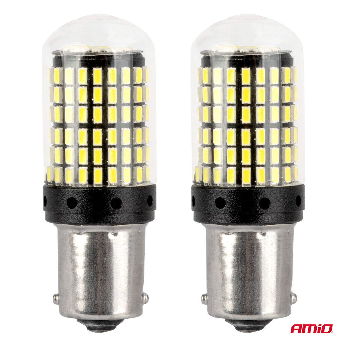 LED-polttimo CANBUS 1156 BA15S P21W R10W R5W 4SMD 1860 valkoinen 12V 24V