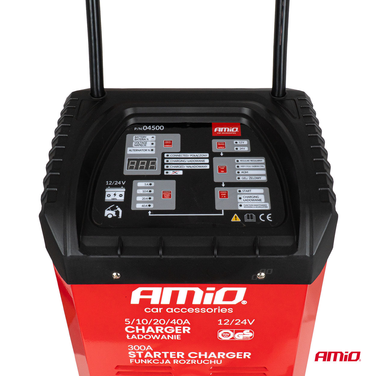 Auton akkulaturi ja käynnistysapu max. 40 A 12 V 24 V Käynnistys 300 A AMIO-04500