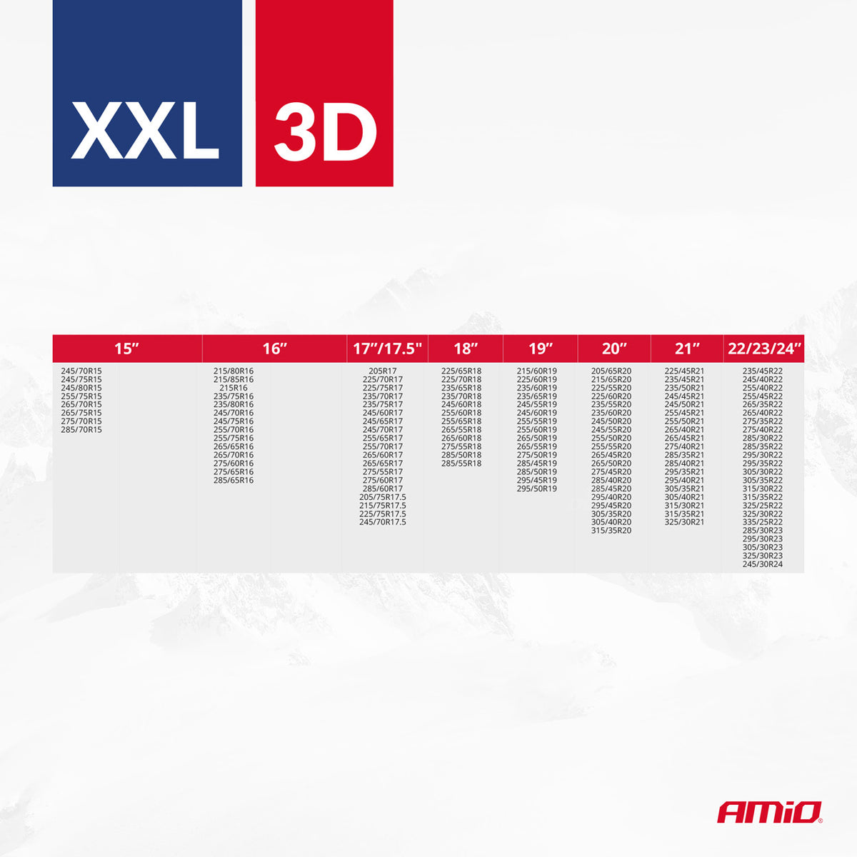 Tekstiilirengassukat 3D XXL EN16662-1 Önorm V5121 2 kpl