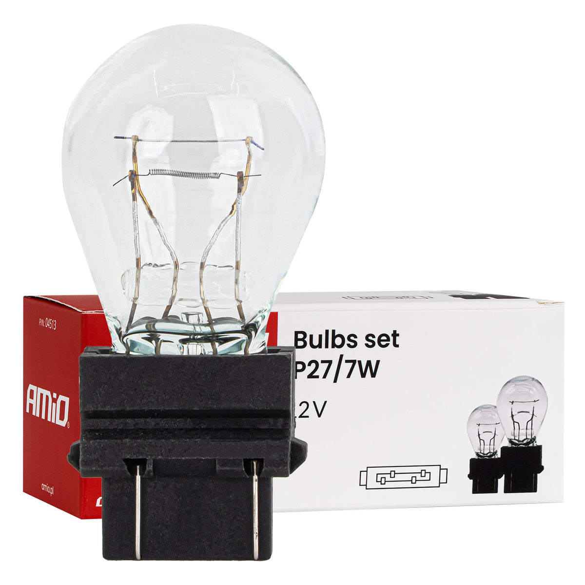 Halogeenipolttimo P27/7W 12V 27/7W W2.5x16q, 10 kpl