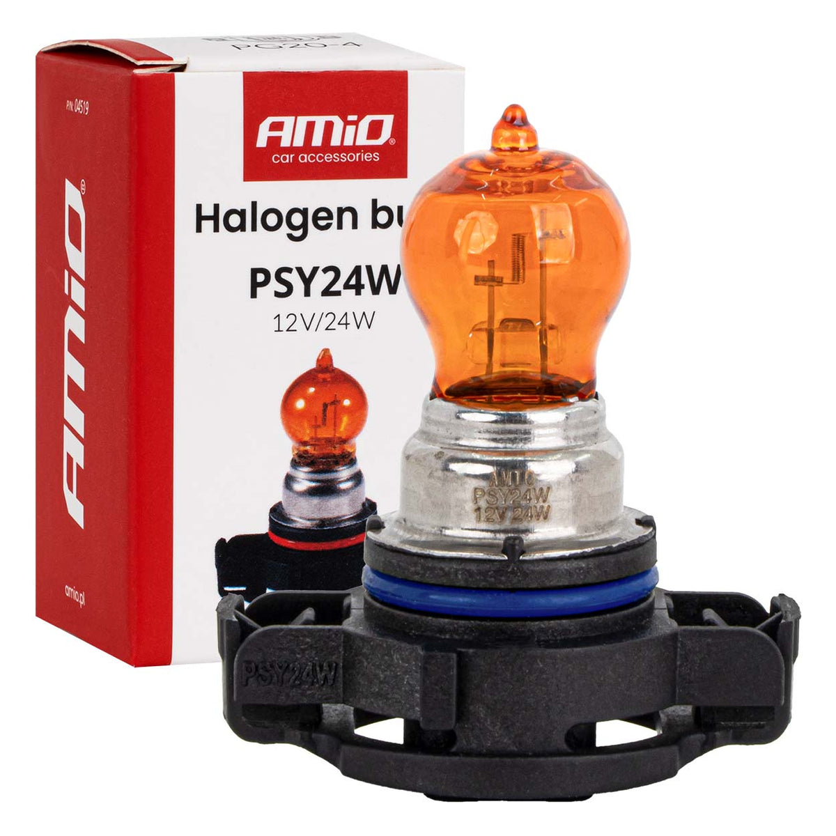 Halogeenipolttimo PSY24W 12 V 24 W PG20-4 keltainen