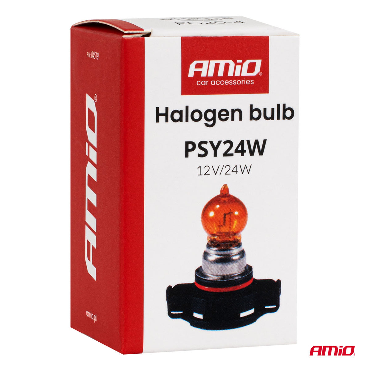 Halogeenipolttimo PSY24W 12 V 24 W PG20-4 keltainen