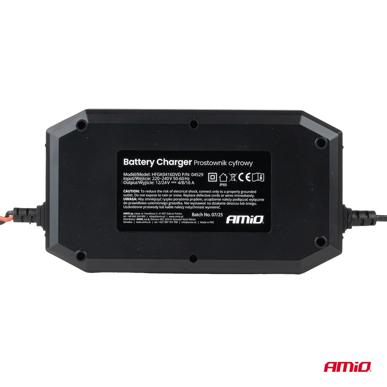 Digitaalinen akkulaturi BOOST AGM GEL STD LiFePo4 MAX 16A 12/24V PRO AMIO-04529