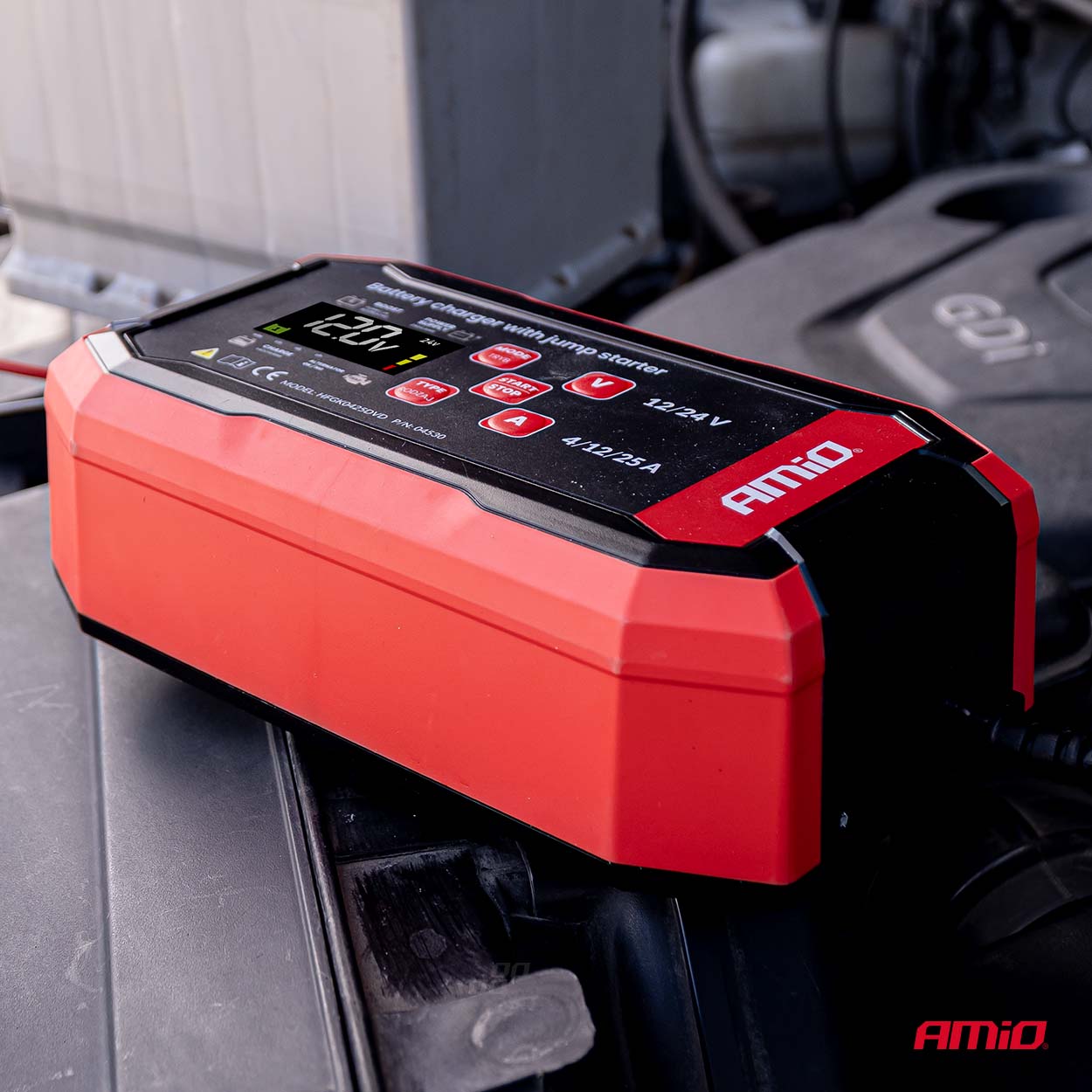 Digitaalinen akkulaturi BOOST AGM GEL STD LiFePo4 MAX 25A 12/24V PRO AMIO-04530