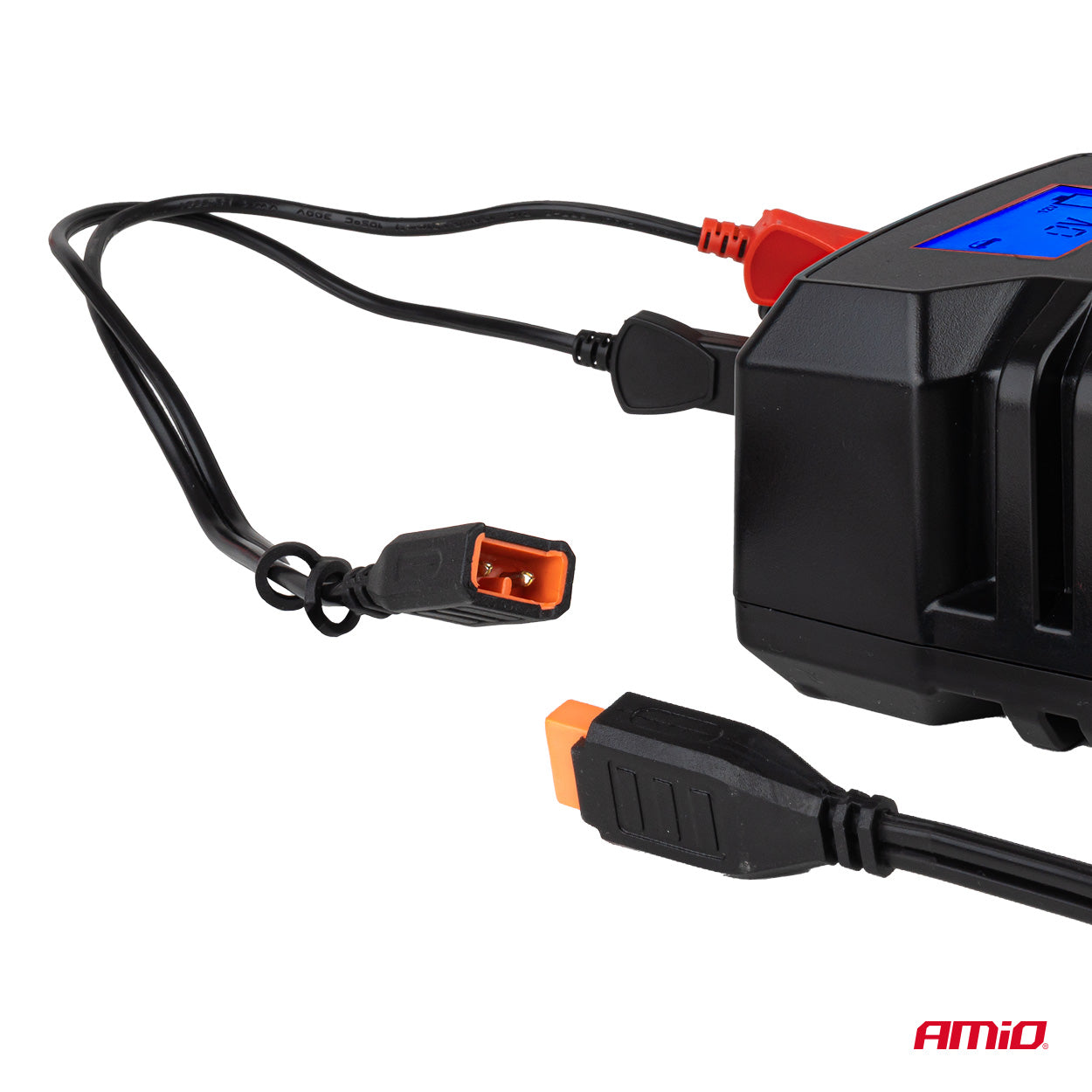 Digitaalinen akkulaturi AGM GEL STD LiFePo4 MAX 6A 6/12V PRO HOOK AMIO-04532