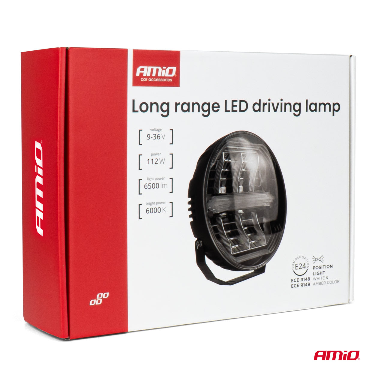 LED-lisävalaisin, jossa on kattovalo 112W 12V 24V AMIO-04534