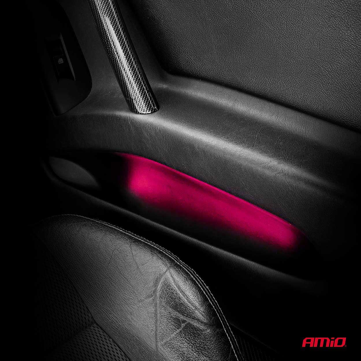 LED-Autostreifen COB rosa 2x30 cm 12 V AMIO-04570