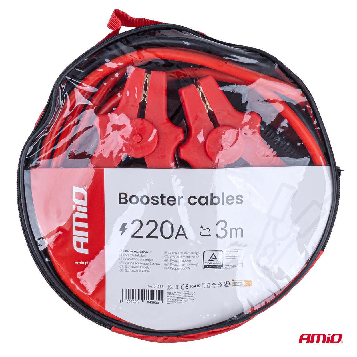 Starthilfekabel 220A 3m TÜV AMIO-04593