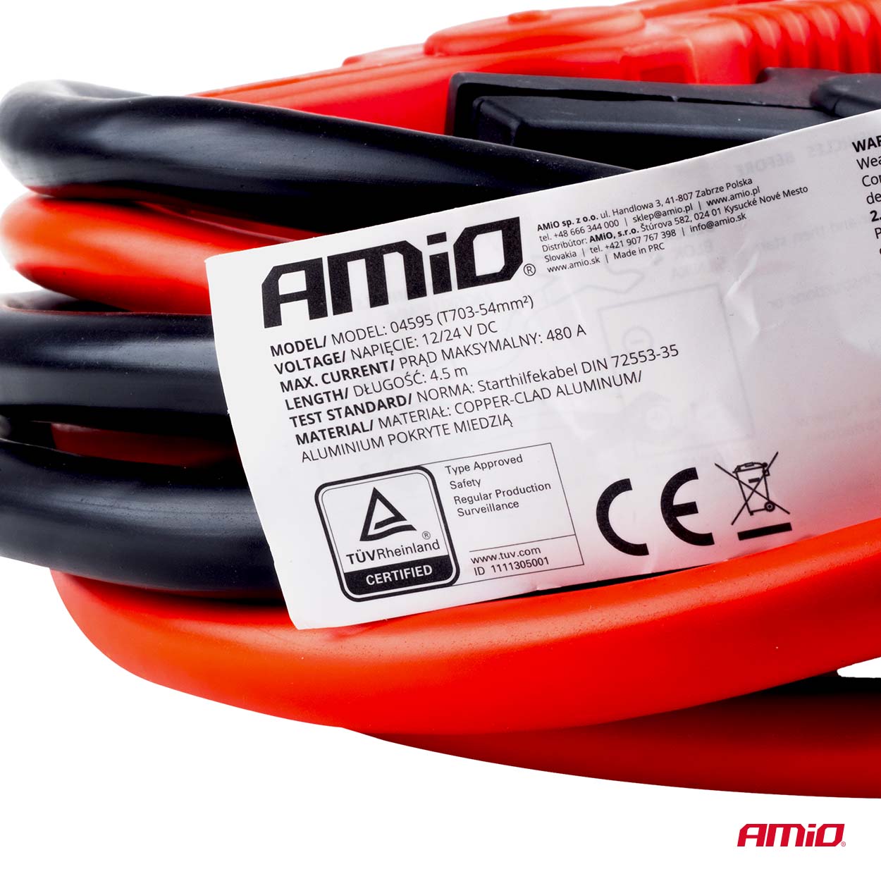 Starthilfekabel 480A 4.5m TÜV AMIO-04595