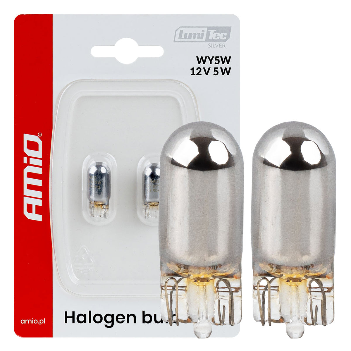 Halogeenipolttimo WY5W 12V 5W LumiTec CHROME 2 kpl
