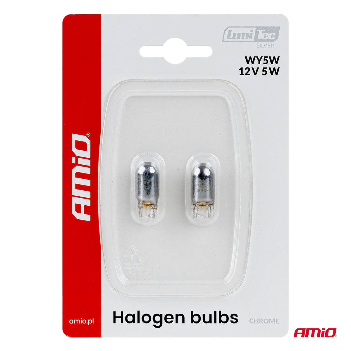 Halogeenipolttimo WY5W 12V 5W LumiTec CHROME 2 kpl