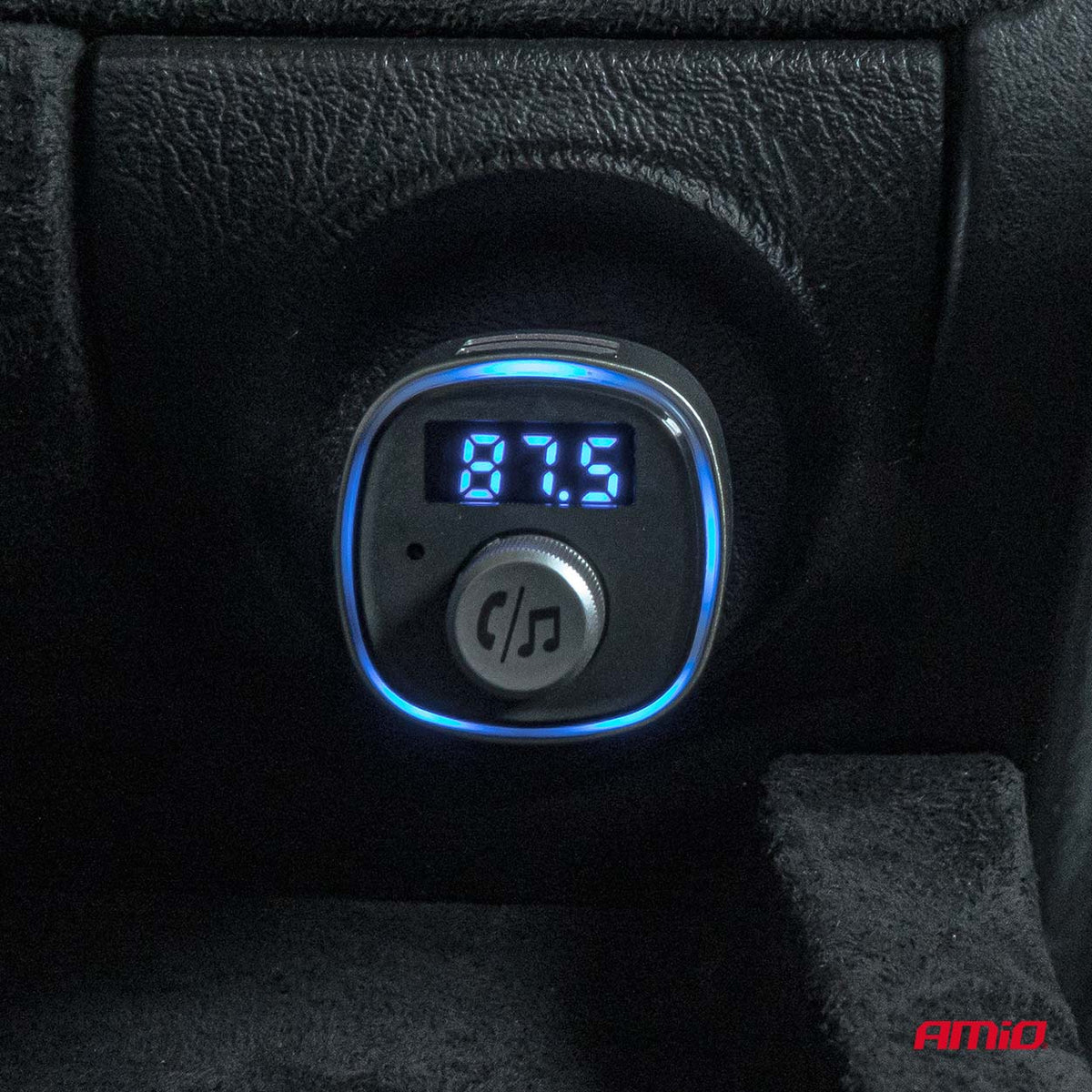 FM-lähetin 2×USB-A microSD 12 V 24 V
