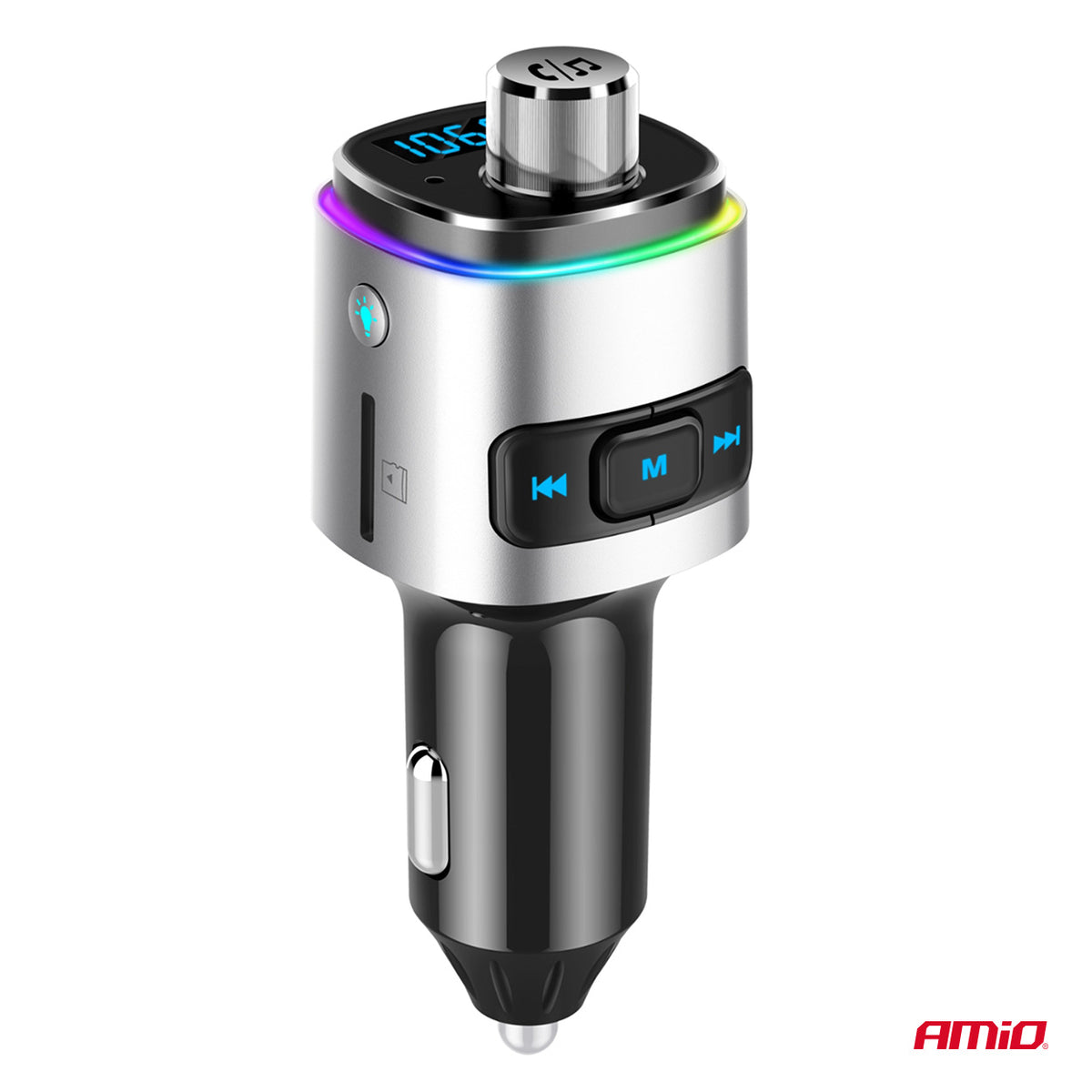 FM-lähetin 2×USB-A microSD 12 V 24 V