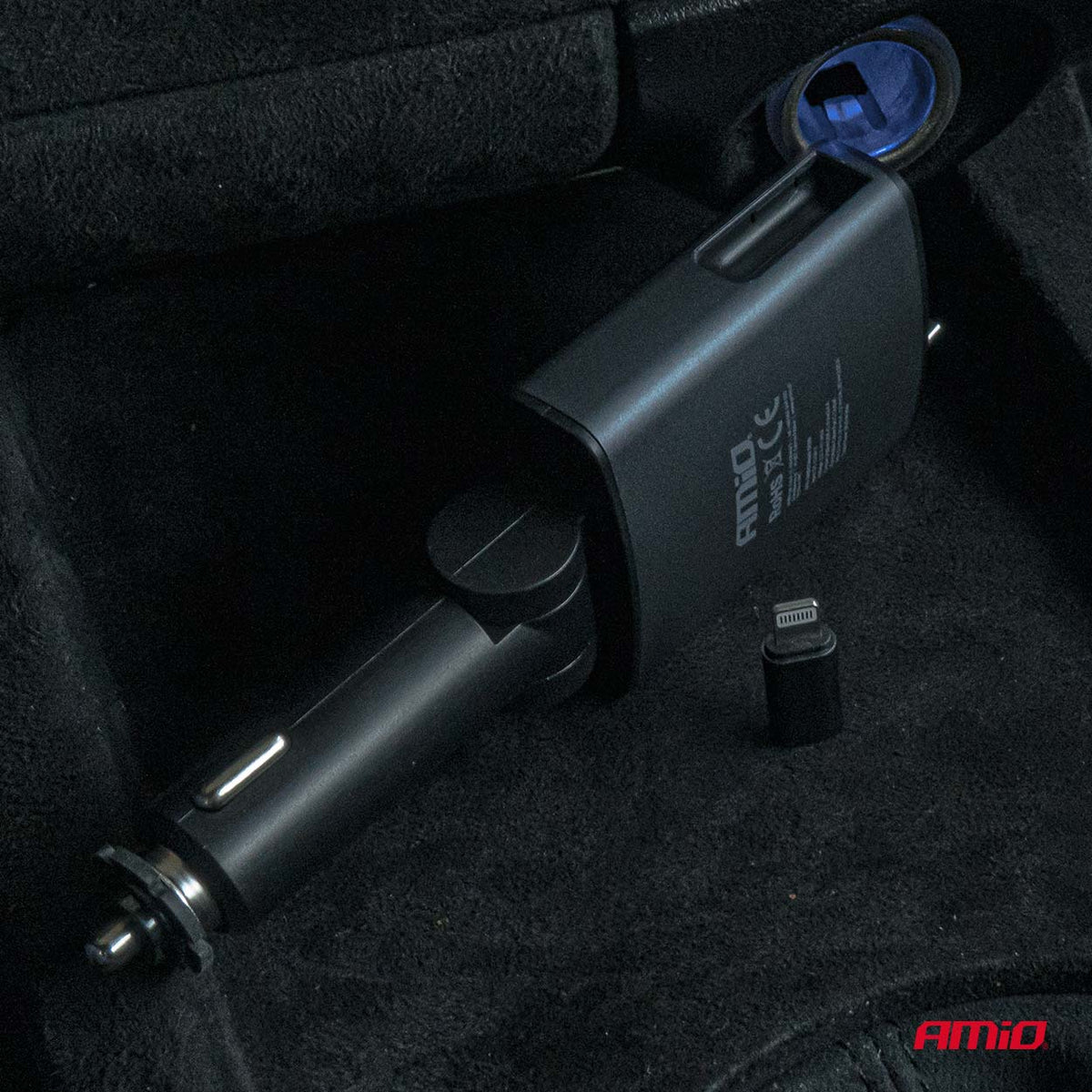 FM-lähetin 1×USB-A 1×USB-C 12 V 24 V
