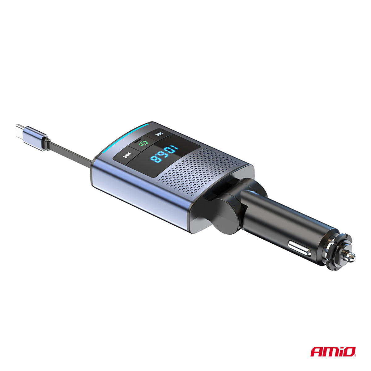 FM-lähetin 1×USB-A 1×USB-C 12 V 24 V