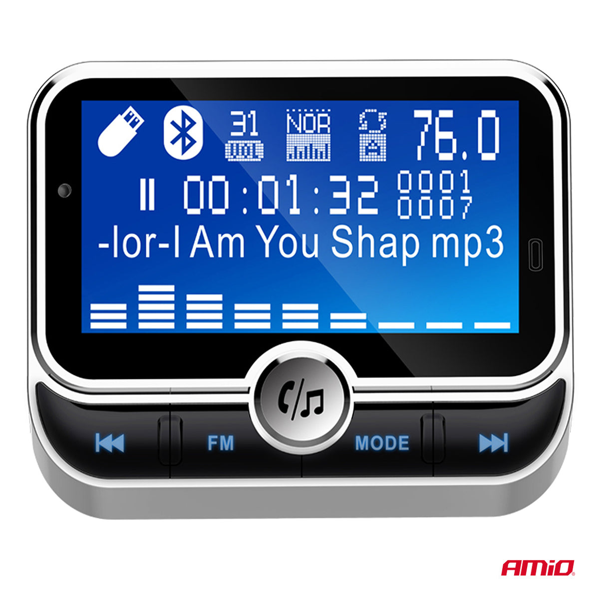 FM-lähetin 2×USB-A 12 V 24 V