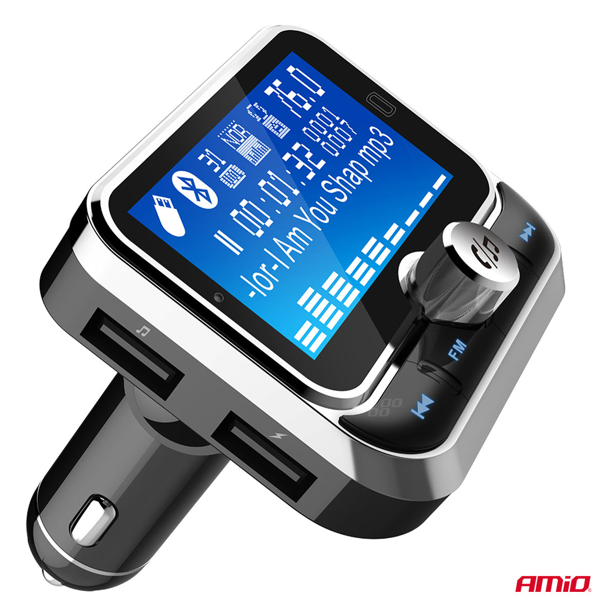 FM-lähetin 2×USB-A 12 V 24 V