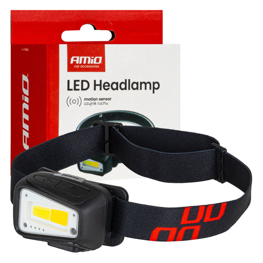 LED-otsalamppu COB 1800mAh (akulla)