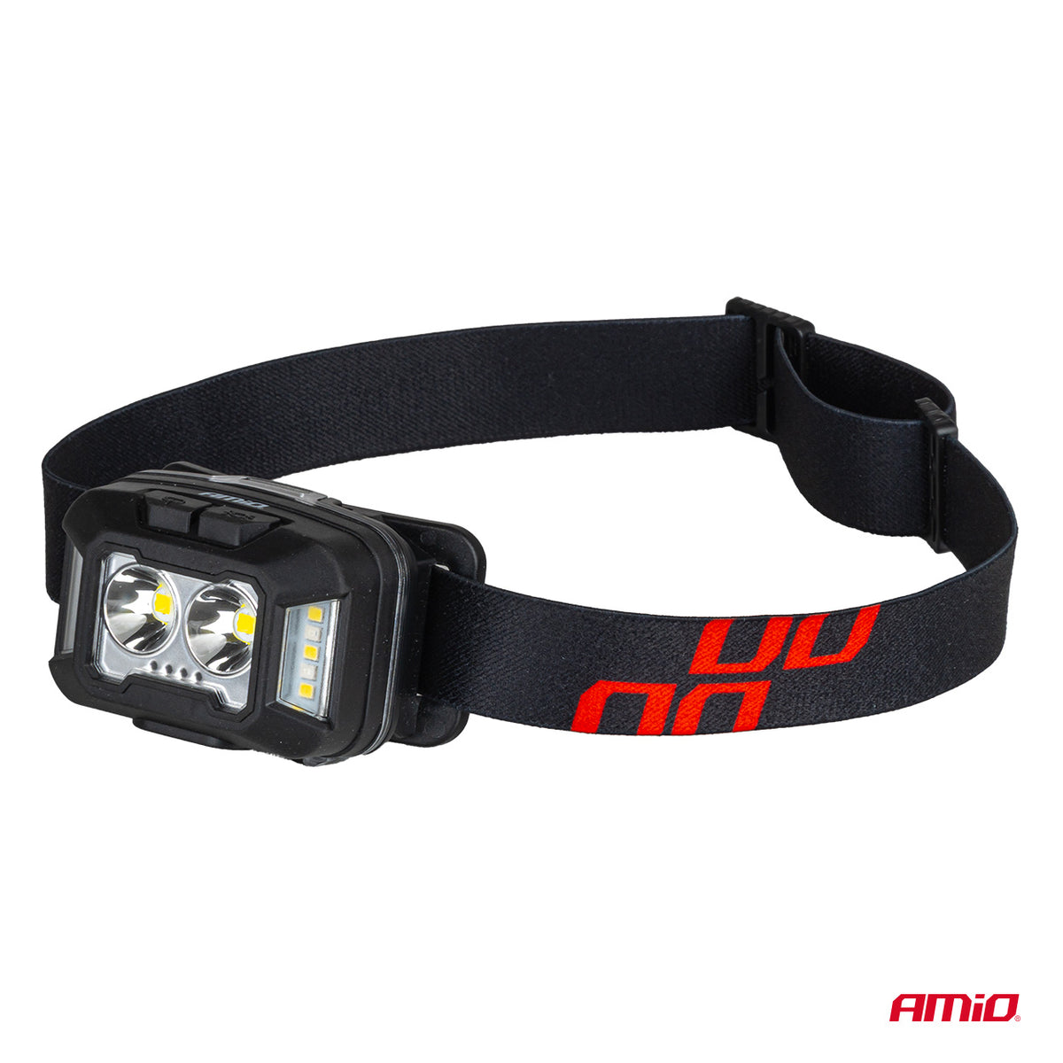 LED-otsalamppu 2xXPG+10SMD 1800mAh Super Bright (akulla)