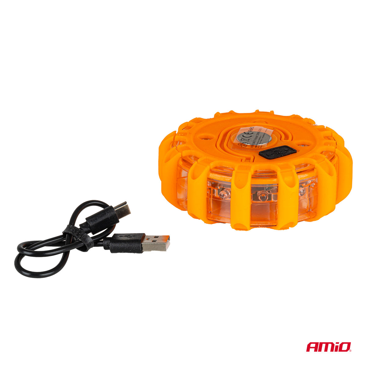 LED-varoitusvalo 12SMD+3SMD 650mAh (akku) punainen
