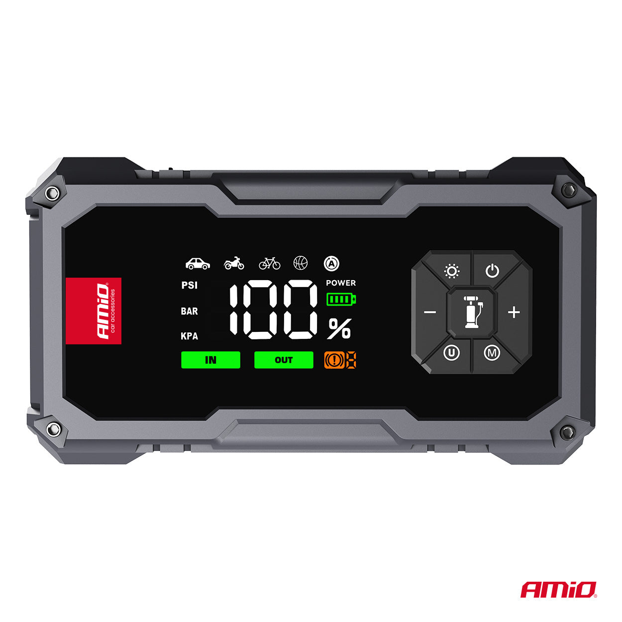 Starthilfe Power Pack 4in1 12V 7,2Ah 600A PRO AMIO-04674