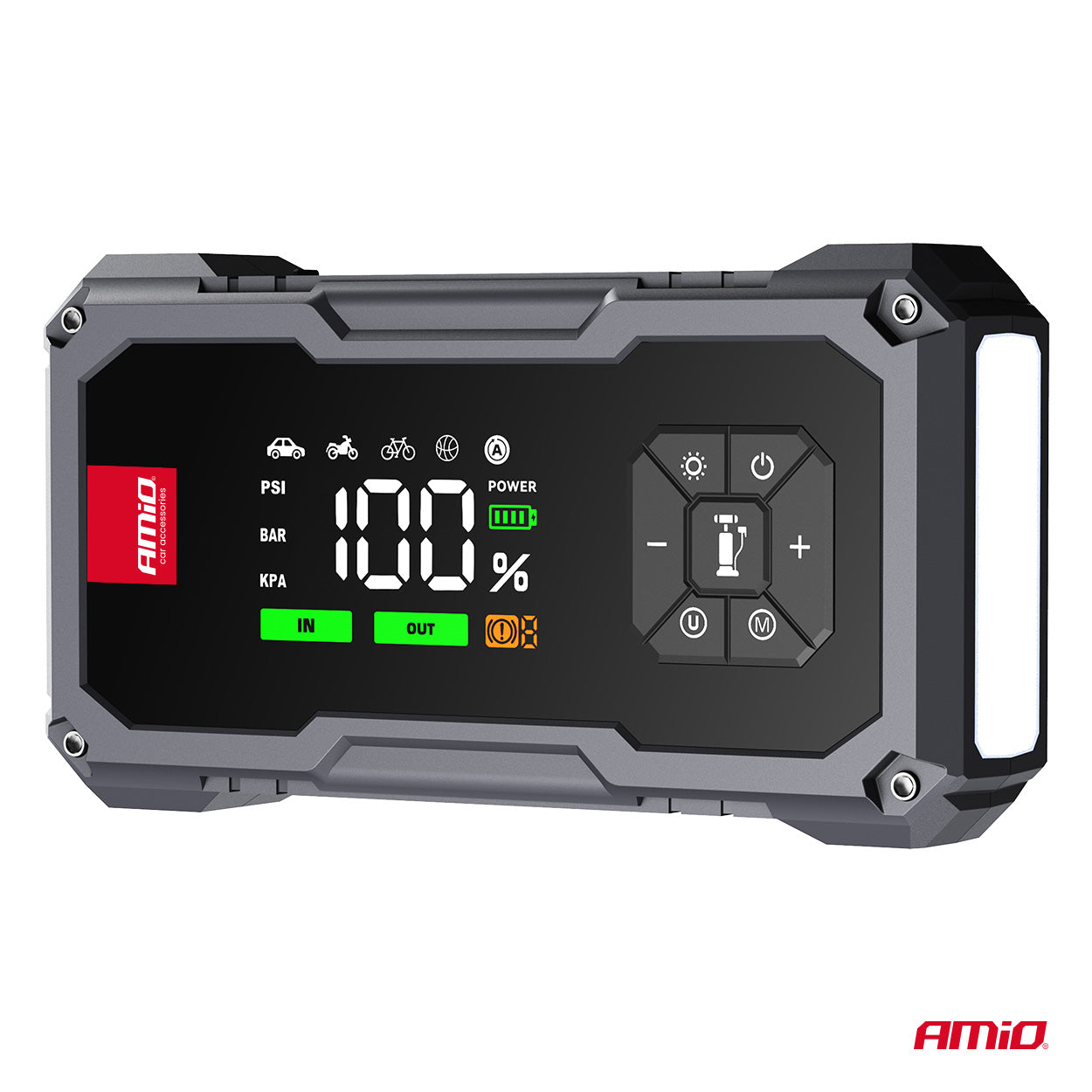 Starthilfe Power Pack 4in1 12V 7,2Ah 600A PRO AMIO-04674