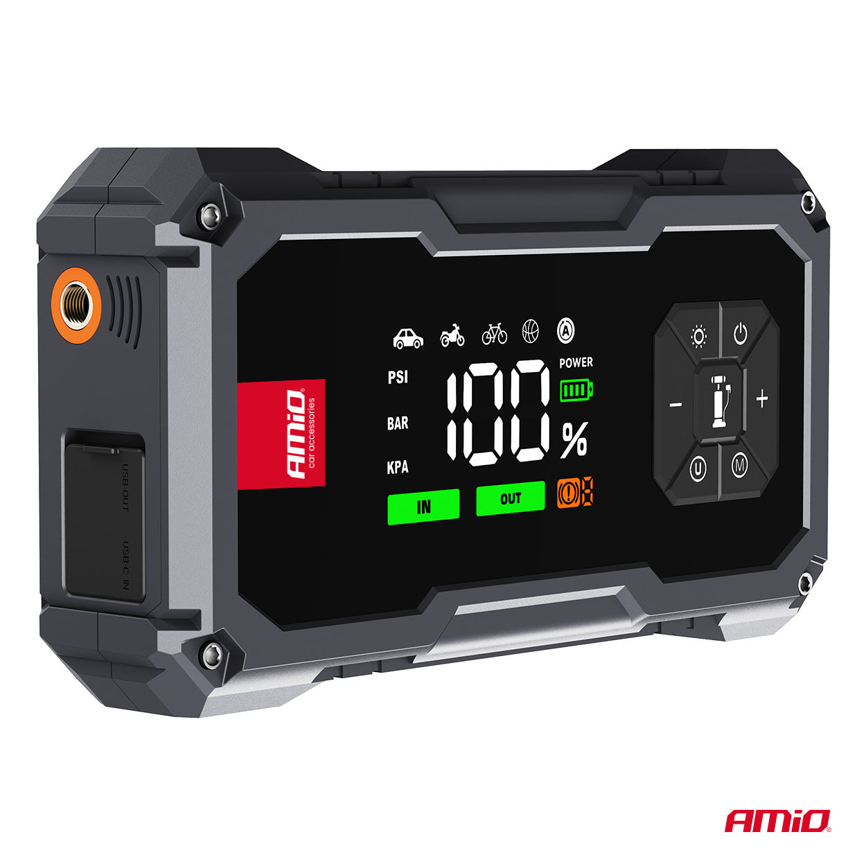 Starthilfe Power Pack 4in1 12V 7,2Ah 600A PRO AMIO-04674