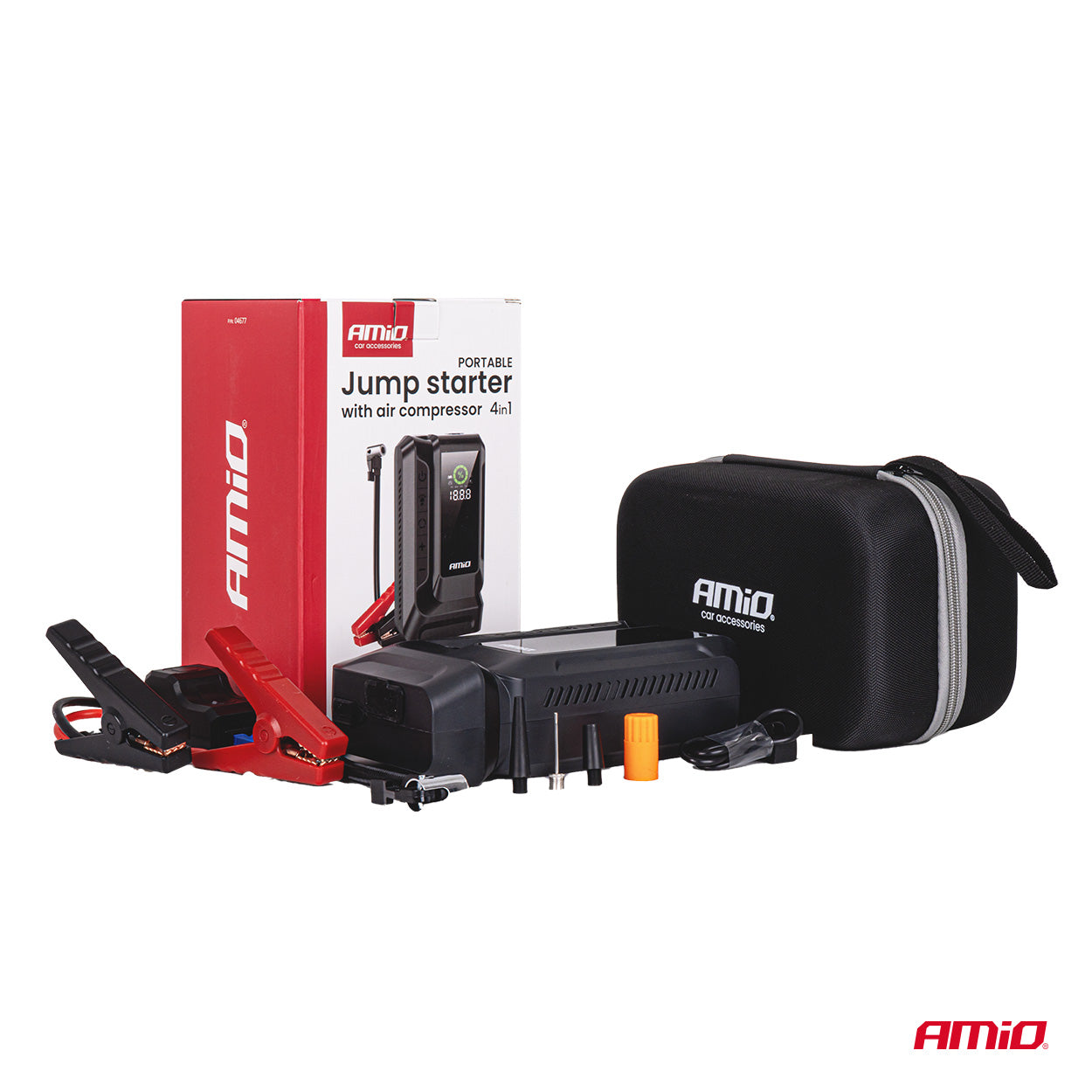 Starthilfe Power Pack 4in1 12V 12Ah 1600A AMIO-04677