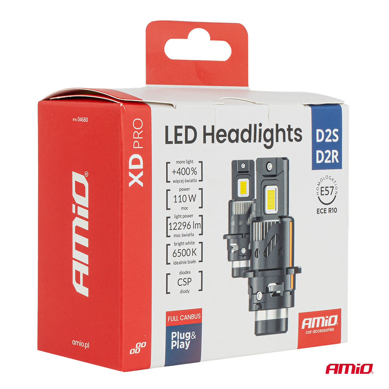 LED-ajovalot XD PRO D2S D2R FULL CANBUS AMIO-04680