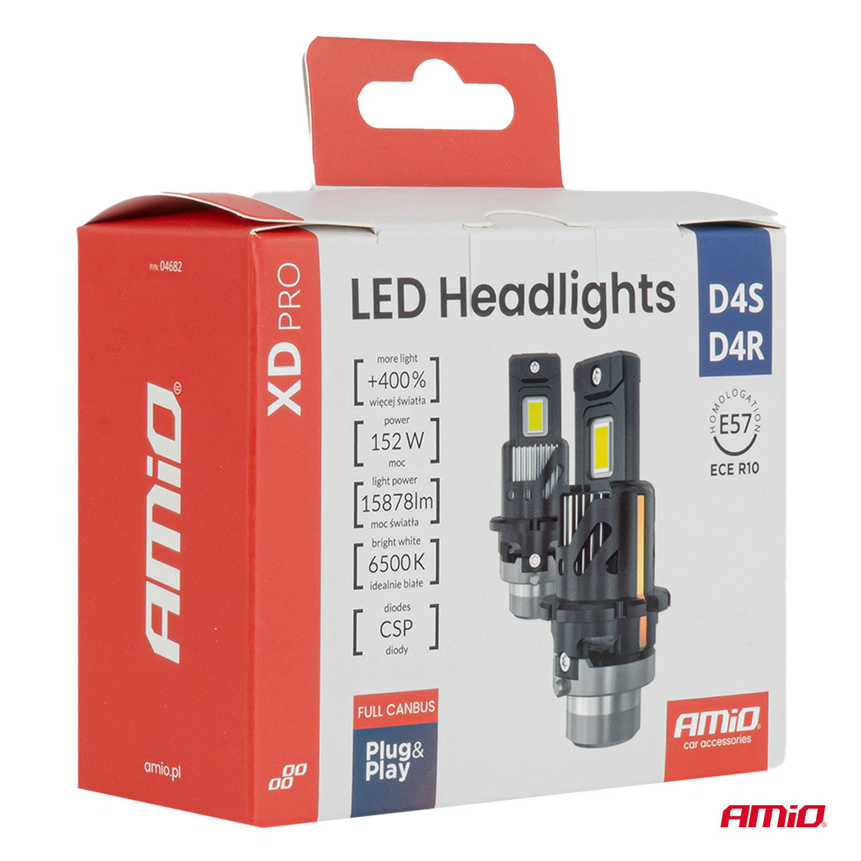 LED-ajovalot XD PRO D4S D4R FULL CANBUS AMIO-04682