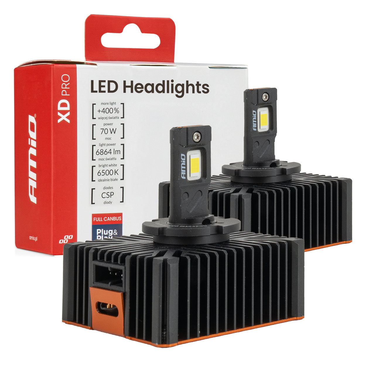 LED-ajovalot XD PRO D5S FULL CANBUS AMIO-04683