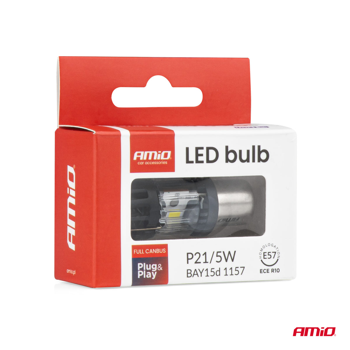 LED-polttimo LumiTec BAY15D P21/5W 12 V FULL CANBUS 1 kpl