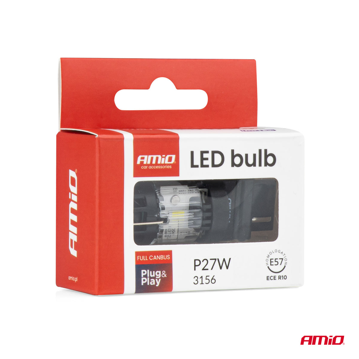 LED-polttimo LumiTec 3156 P27W 12 V FULL CANBUS 1 kpl