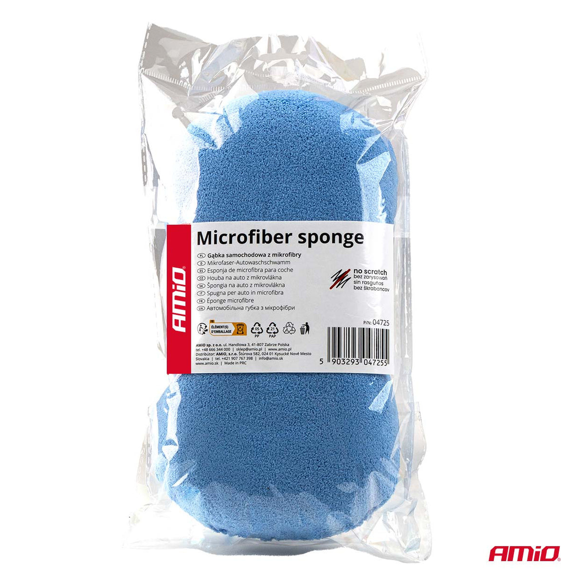 Mikrokuitu autonpesuvaahto 22x12x5,5cm AMIO-04725