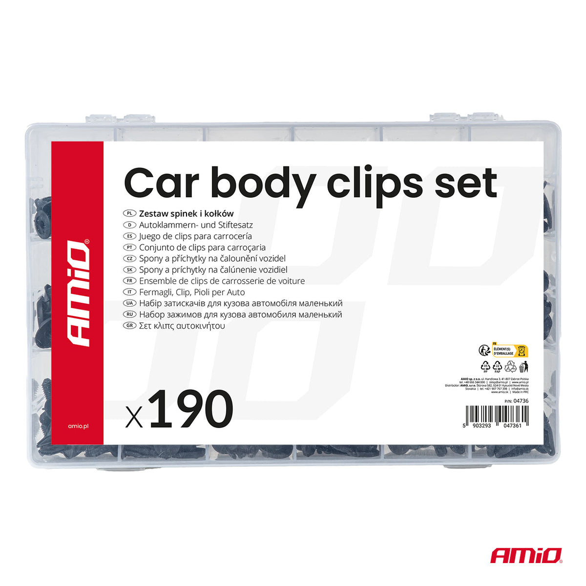 Auton kiinnikkeiden ja tappien sarja 120 osaa