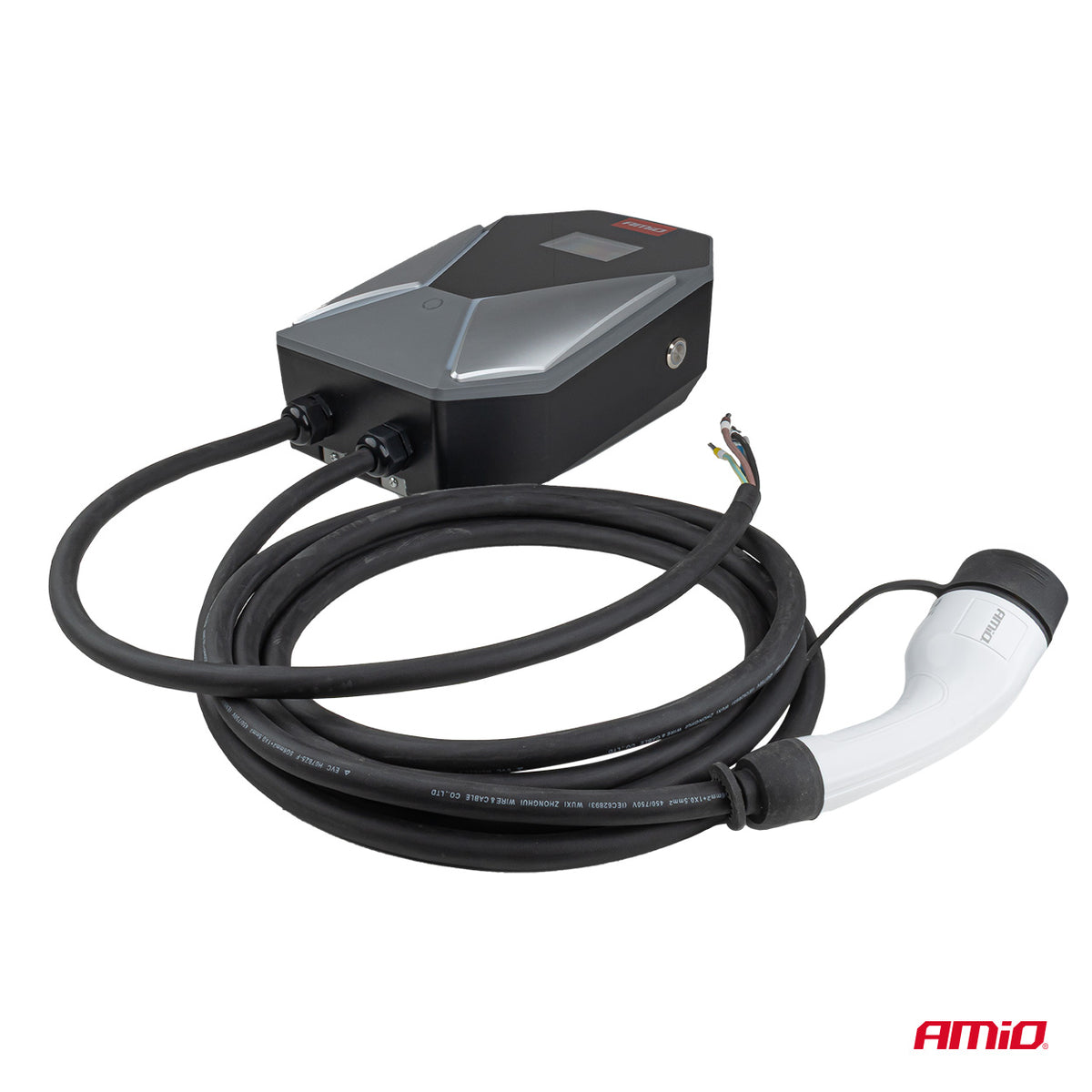 Kolmivaiheinen seinalla latausasema sähköautoille 22kW 32A 400V AMIO-04843