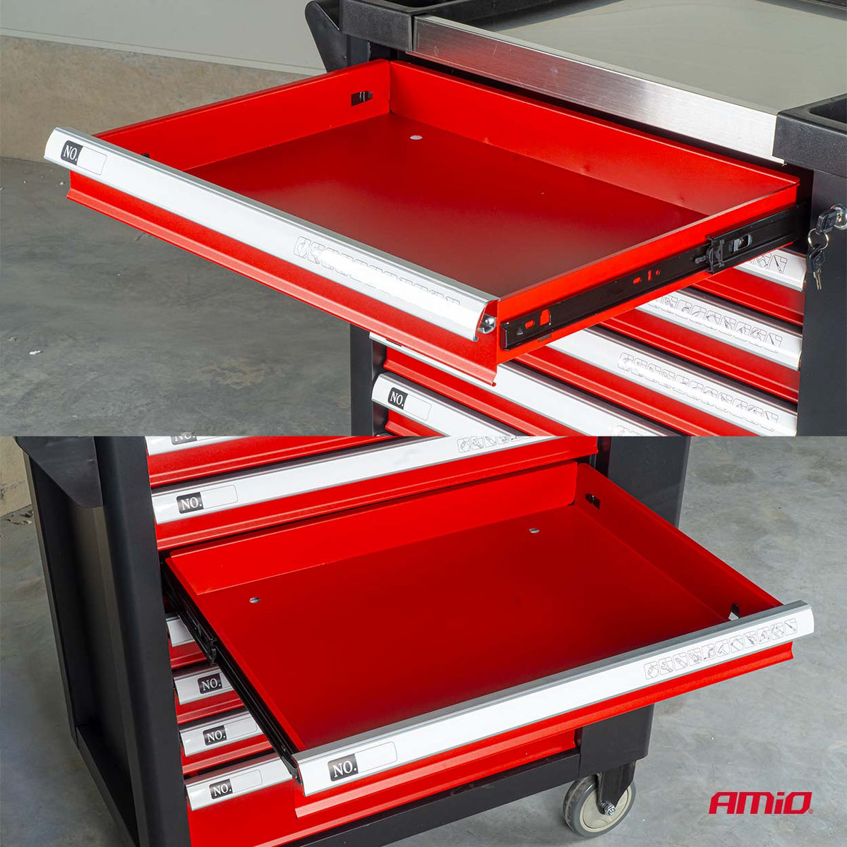 AMiO työkaluvaunu 840 × 460 × 870 mm – 04891