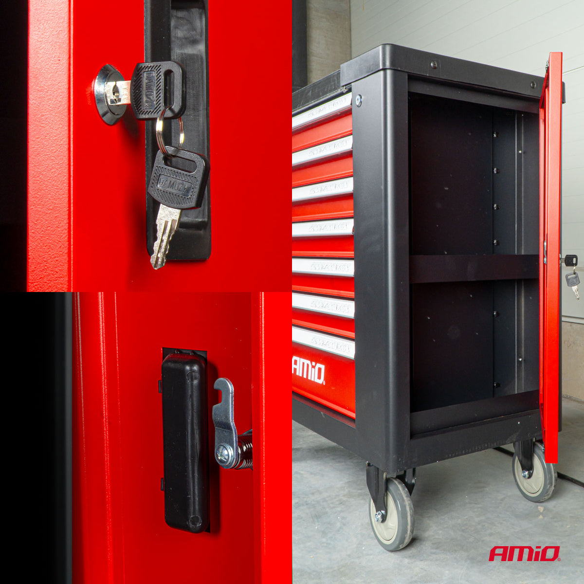 AMiO työkaluvaunu 840 × 460 × 870 mm – 04891