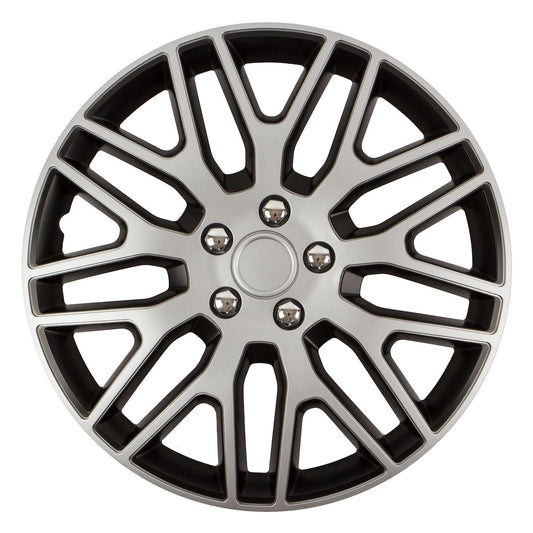Pölykapseli DAKAR NC 16" hopea/musta kromipulteilla