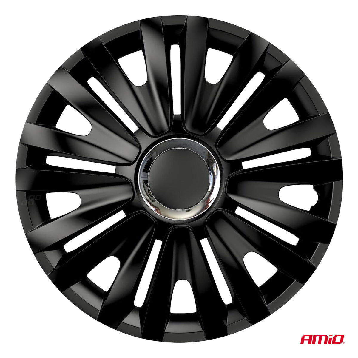 Autoon pölykapseli 4 kpl sarja Royal musta 15" COLOR BOX