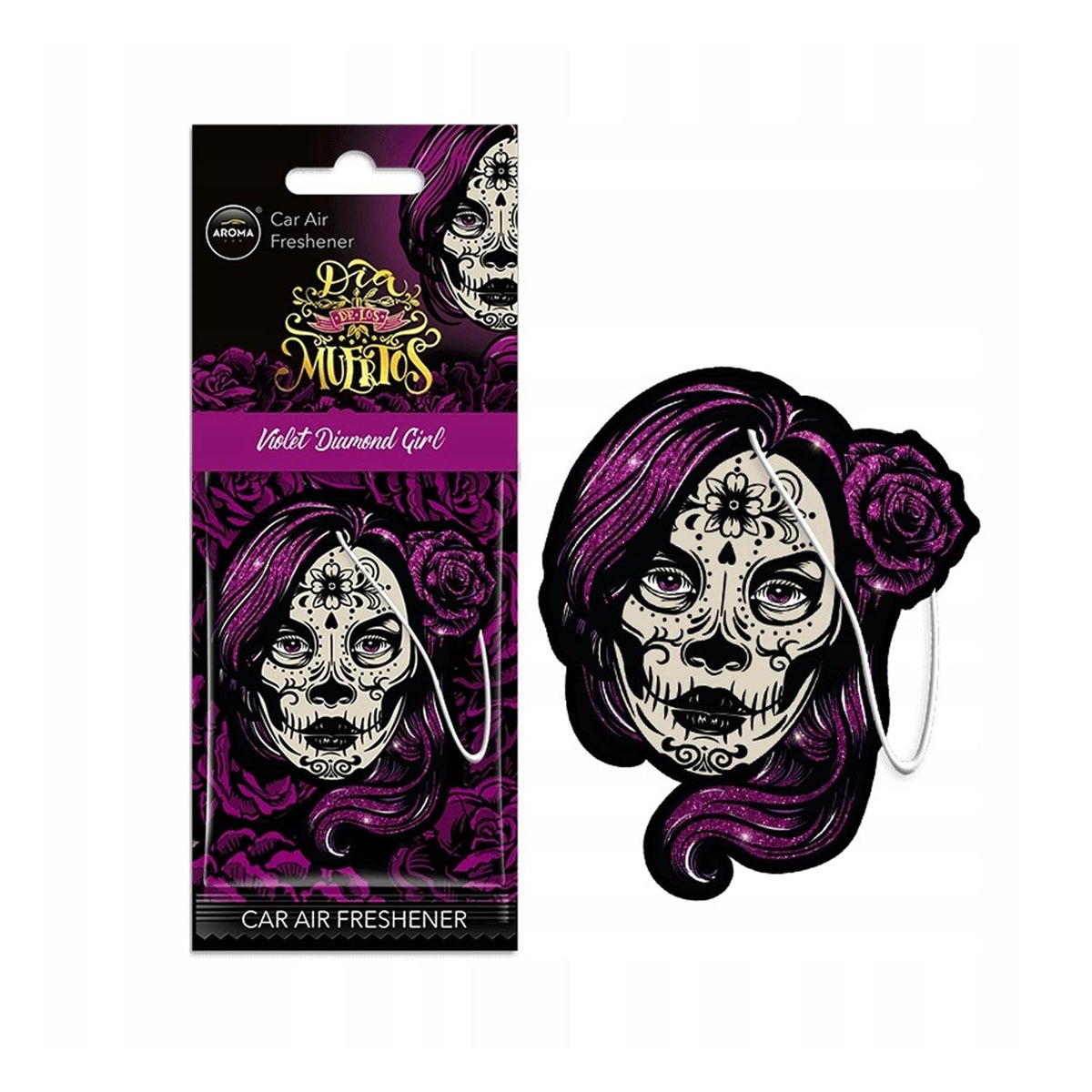Auton ilmanraikastin AROMA CAR MUERTOS Violet Girl Spicy Delight