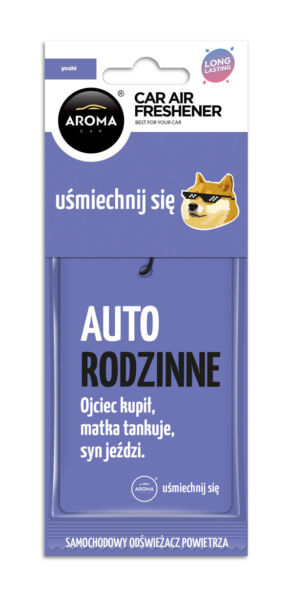 Auton ilmanraikastin AROMA CAR LETS SMILE Yoshi