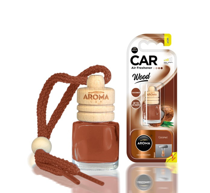 Auton ilmanraikastin AROMA WOOD COCONUT