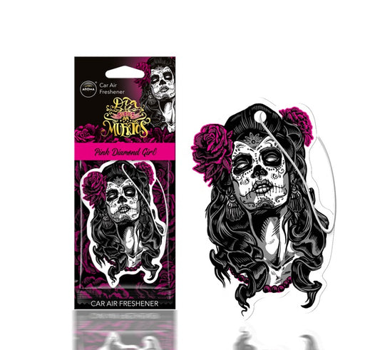 Auton ilmanraikastin MUERTOS Blue Diamond Girl
