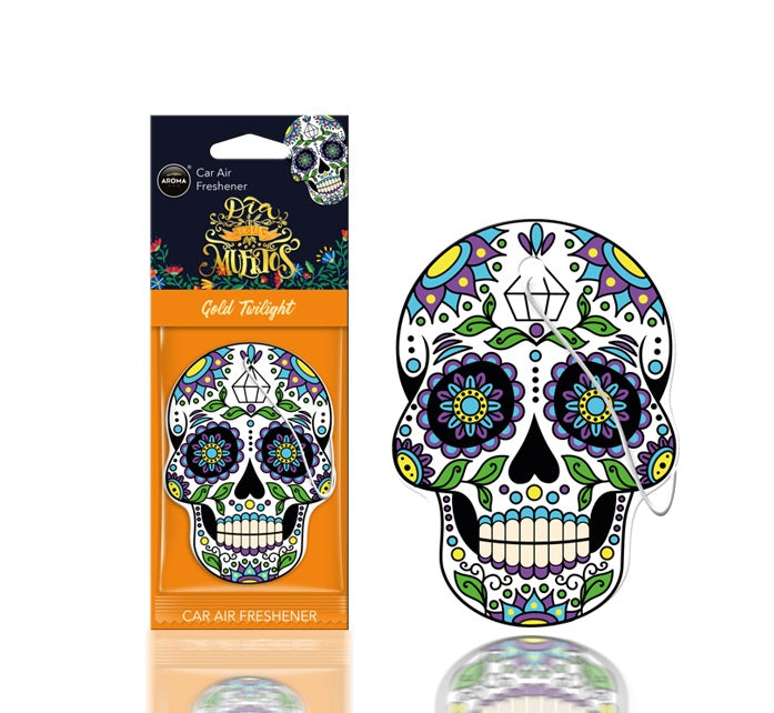 Auton ilmanraikastin MUERTOS Gold Tatoo