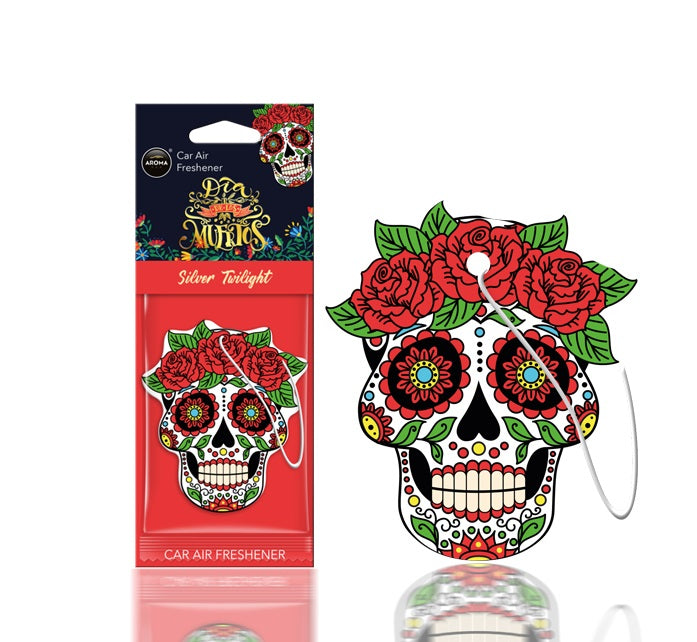 Auton ilmanraikastin MUERTOS Silver Tatoo