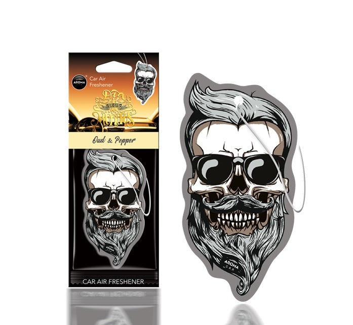 Auto-ilmanraikastin MUERTOS Oud&amp;Pepper Skull