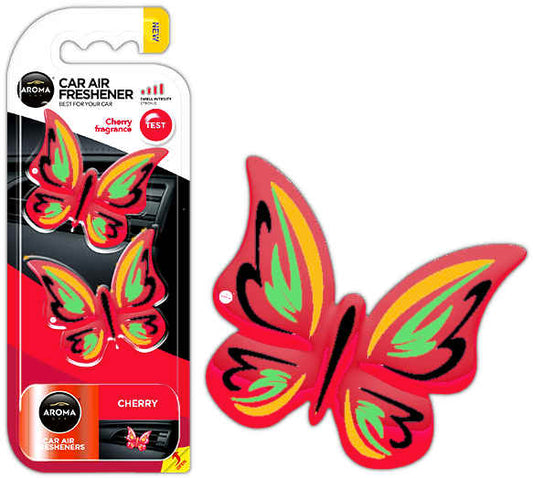 Auton ilmanraikastin AROMA FANCY SHAPES BUTTERFLY Cherry